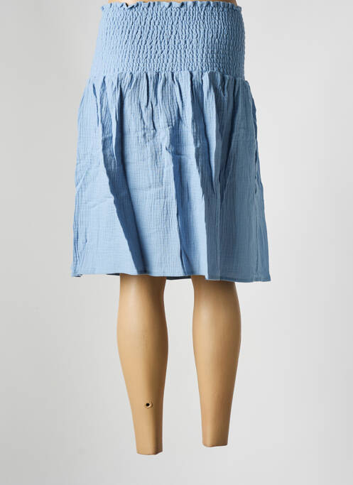 Fustă midi talie elastică albastru LES BONHEURS DE SOPHIE femme