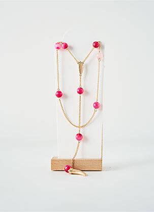 Colier lung roz TATA GISELE femeie