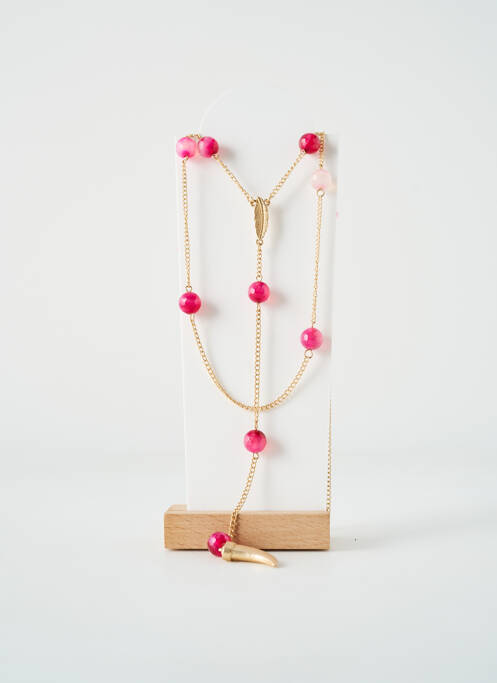 Colier lung roz TATA GISELE femeie