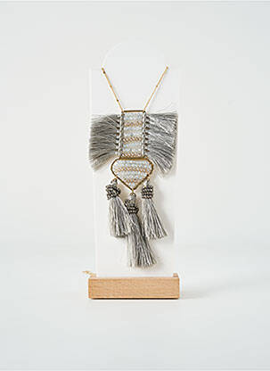 Colier lung gri TATA GISELE femeie