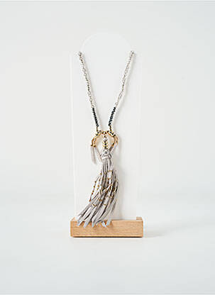 Colier lung gri TATA GISELE femeie