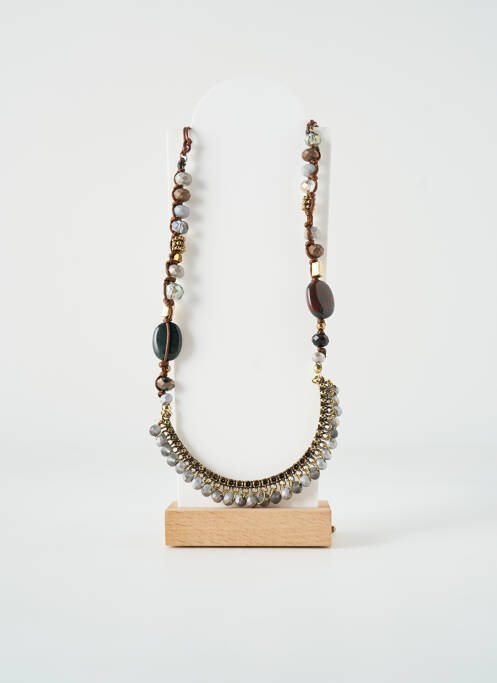 Colier lung ornament cu mărgele auriu TATA GISELE femme