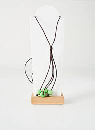 Colier lung ornament cu mărgele verde TATA GISELE femme
