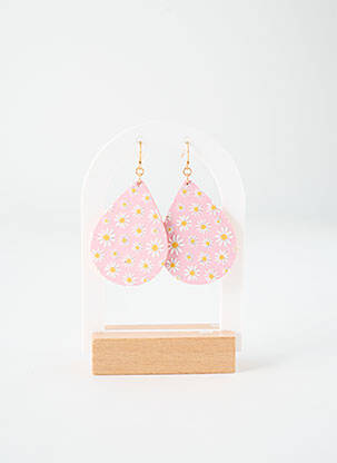 Cercei roz TATA GISELE femeie