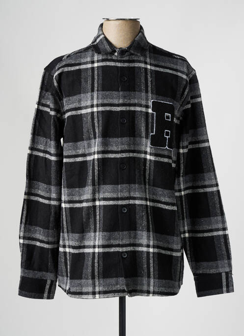 Cămașă cu mâneci lungi negru DEFACTO bărbat