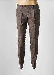 Pantalon chino țesătură melanj mărime normală maro MMX homme