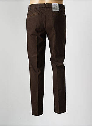 Pantalon chino țesătură melanj talie joasă maro MMX bărbat