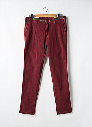 Pantalon chino bio talie joasă roșu MMX bărbat