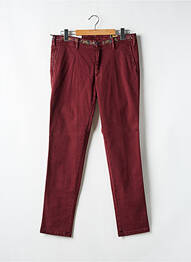 Pantalon chino bio talie joasă roșu MMX homme