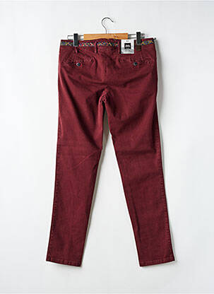 Pantalon chino bio talie joasă roșu MMX bărbat