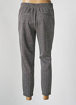 Pantalon chino talie cu cleme talie înaltă gri ICHI femeie