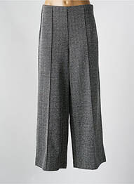 Pantalon larg închidere cu fermoar lateral talie înaltă gri ICHI femeie