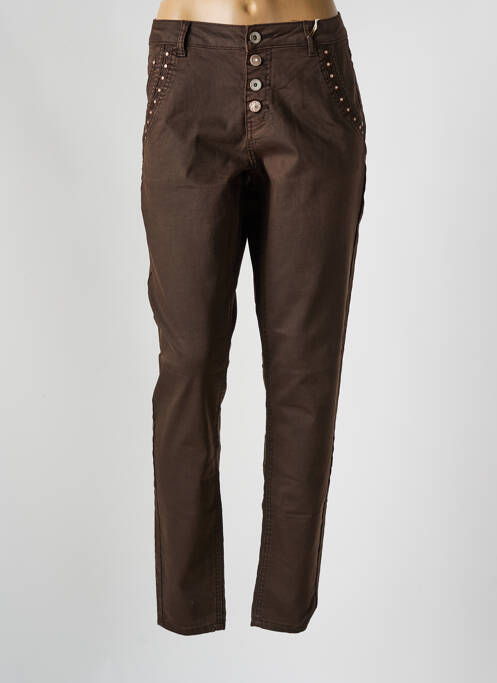 Blugi cu croială slim maro CREAM femeie