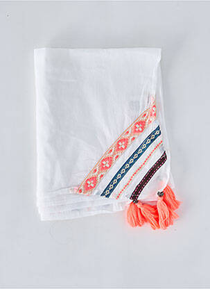 Pareo alb LARA-ETHNICS femeie