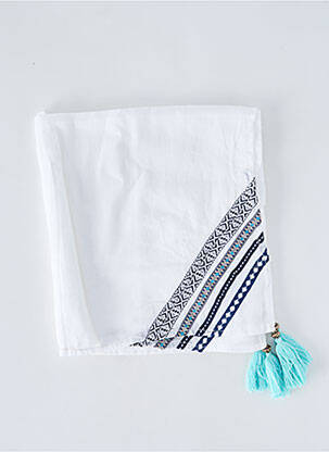 Pareo alb LARA-ETHNICS femeie