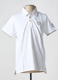 Polo țesătură jersey mâneci scurte alb ESPRIT DE LA MER homme