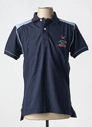 Polo țesătură jersey mâneci scurte albastru FYORD homme