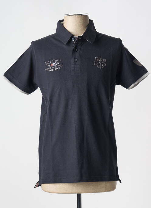 Polo negru ESPRIT DE LA MER bărbat