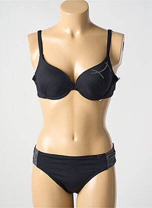 Costum de baie din două piese top sutien modelat top sutien modelat negru ONE femeie