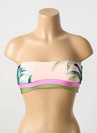 Sutien de costum de baie top bentiță top bentiță roz SEAFOLLY femme