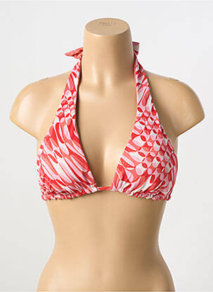 Sutien de costum de baie închidere cu legături de legat top triunghiuri roșu SEAFOLLY femeie