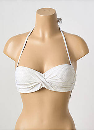 Sutien de costum de baie alb GRAIN DE SABLE femeie