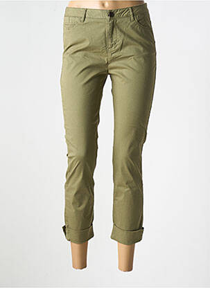 Pantalon trei sferturi verde MAYJUNE femeie