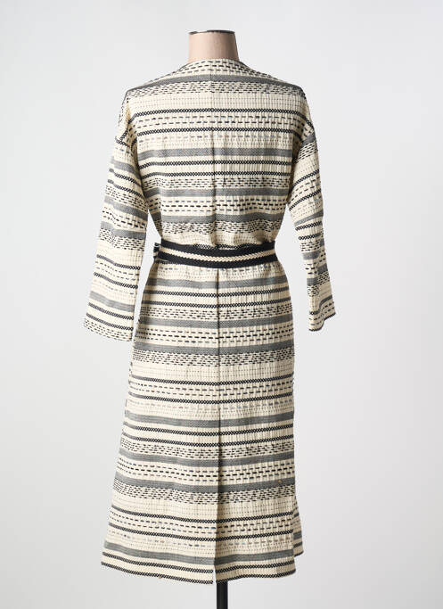 Palton lung bej NIU femeie