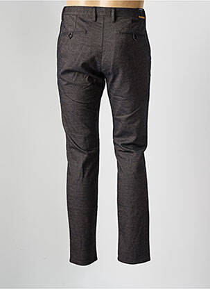Pantalon chino țesătură melanj mărime normală negru ALBERTO bărbat