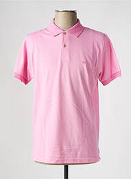 Polo elasticitate mâneci scurte roz BROWN JURY homme