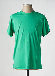 Tricou broderie mâneci scurte verde BROWN JURY homme