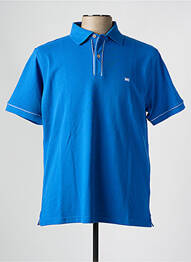 Polo elasticitate mâneci scurte albastru BROWN JURY homme
