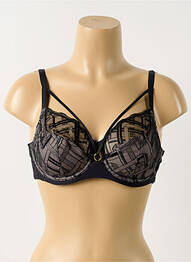 Sutien broderie sutien cupe întregi cu decolteu înalt negru CHANTELLE femme