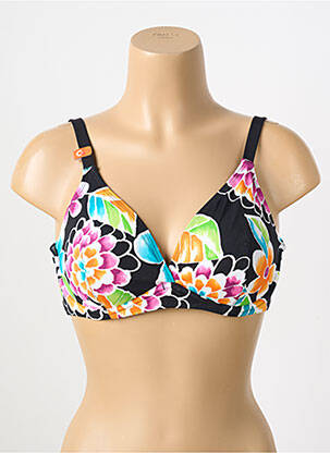Sutien de costum de baie top sutien modelat top sutien modelat negru CHERRY BEACH femeie