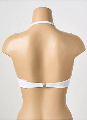 Sutien de costum de baie top bentiță top bentiță alb ANTIGEL femeie