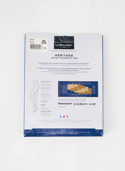 Colanți negru LE BOURGET femeie