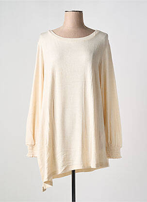 Pulover tunică bej SEMIOLOGY femeie