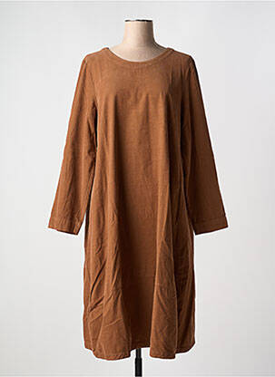 Rochie midi mâneci lungi mâneci lungi maro MES SOEURS ET MOI femeie
