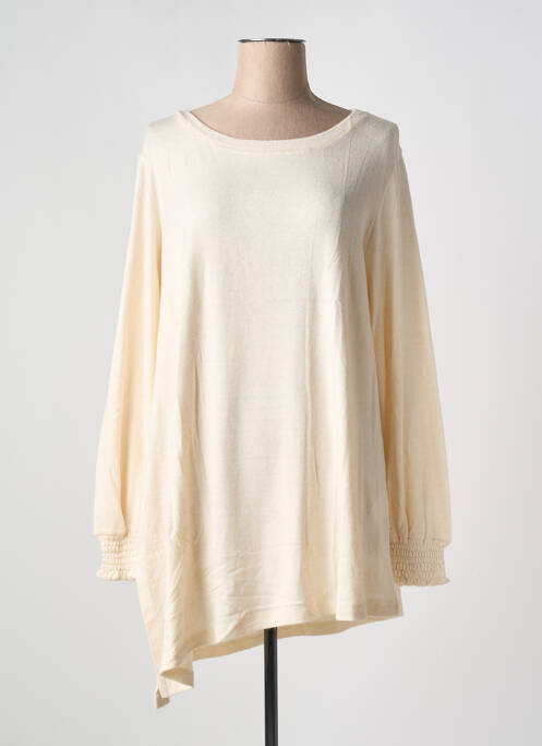 Pulover tunică bej SEMIOLOGY femeie