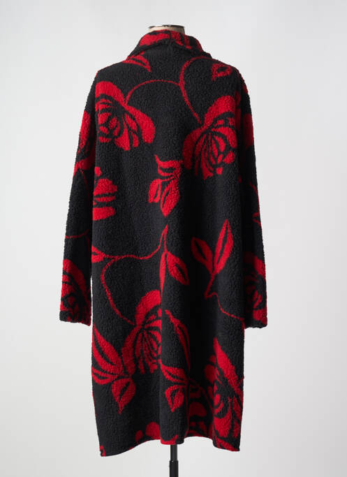 Palton lung roșu SOPHIA CURVY femeie