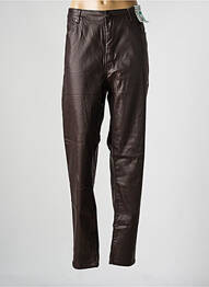 Pantalon slim țesătură acoperită mărime normală maro S.QUISE femme