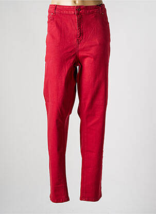 Blugi cu croială slim roșu YESTA femeie