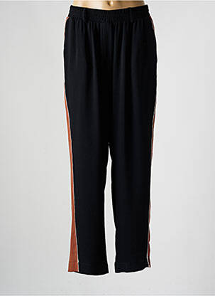 Pantalon drept țesătură crep mărime normală negru MAT. femeie