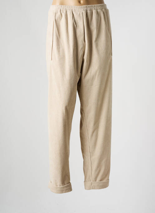 Pantalon drept bej FRANCK ANNA femeie