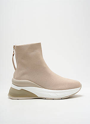 Botine/ghete vârf rotund toc de 4 la 6 cm bej EXÉ femeie