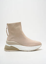 Botine/ghete vârf rotund toc de 4 la 6 cm bej EXÉ femme