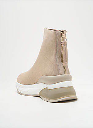 Botine/ghete vârf rotund toc de 4 la 6 cm bej EXÉ femeie
