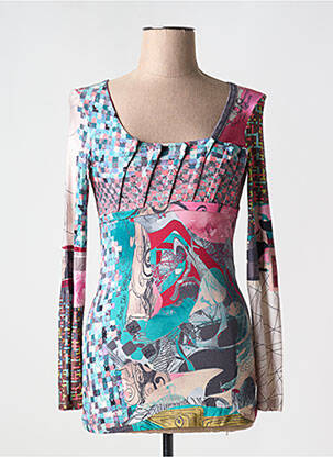 Tricou mâneci lungi mâneci lungi albastru SAVE THE QUEEN femeie