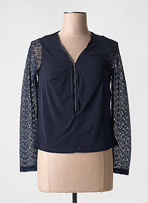 Vestă cu mâneci lungi albastru MALOKA femeie