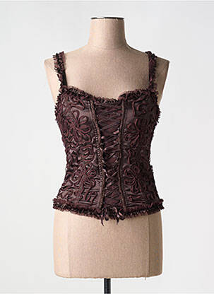 Corset cu armatură maro EMPHASIS femeie
